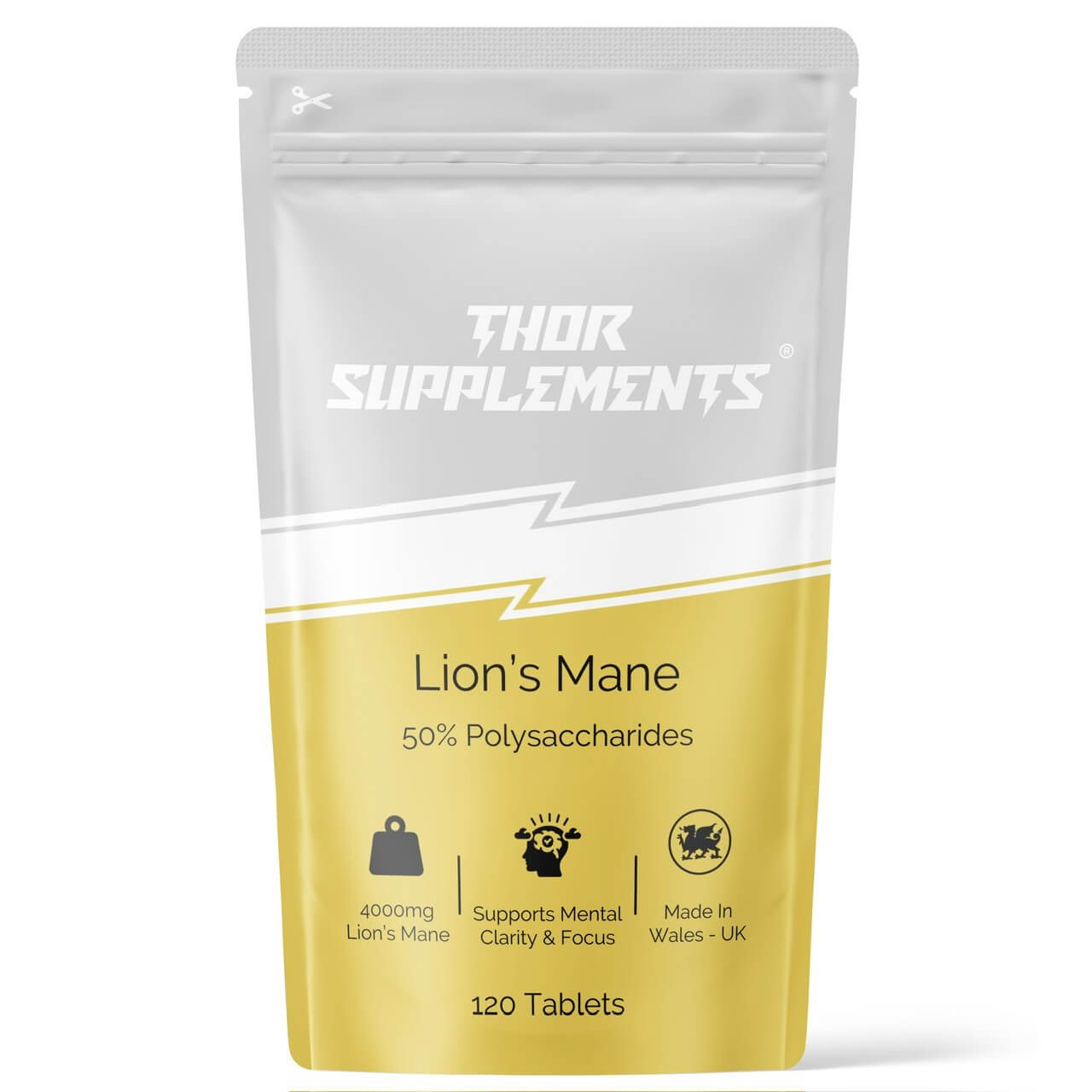 Lion's Mane | 50% Polysaccharides | 120 Tablets