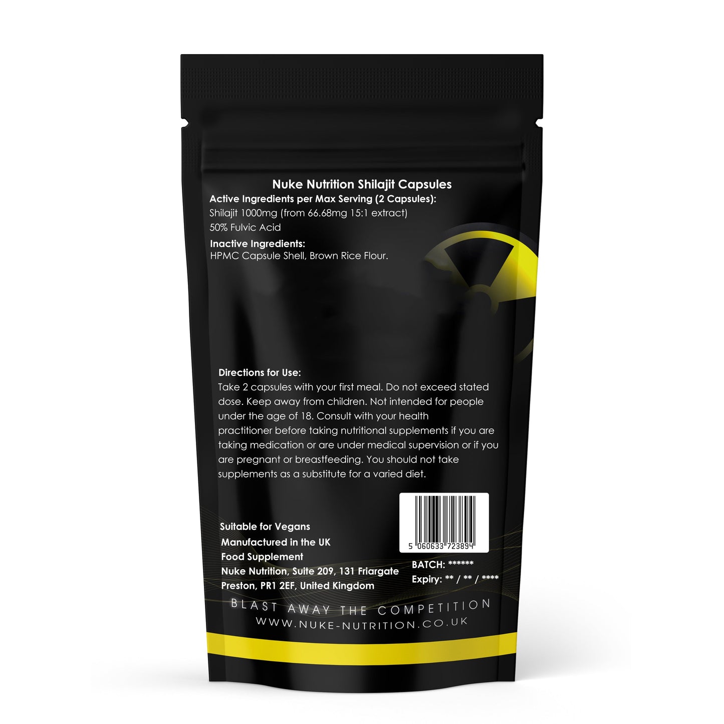 Shilajit 1000mg Serving – Pure Himalayan Energy & Vitality Boost Capsules