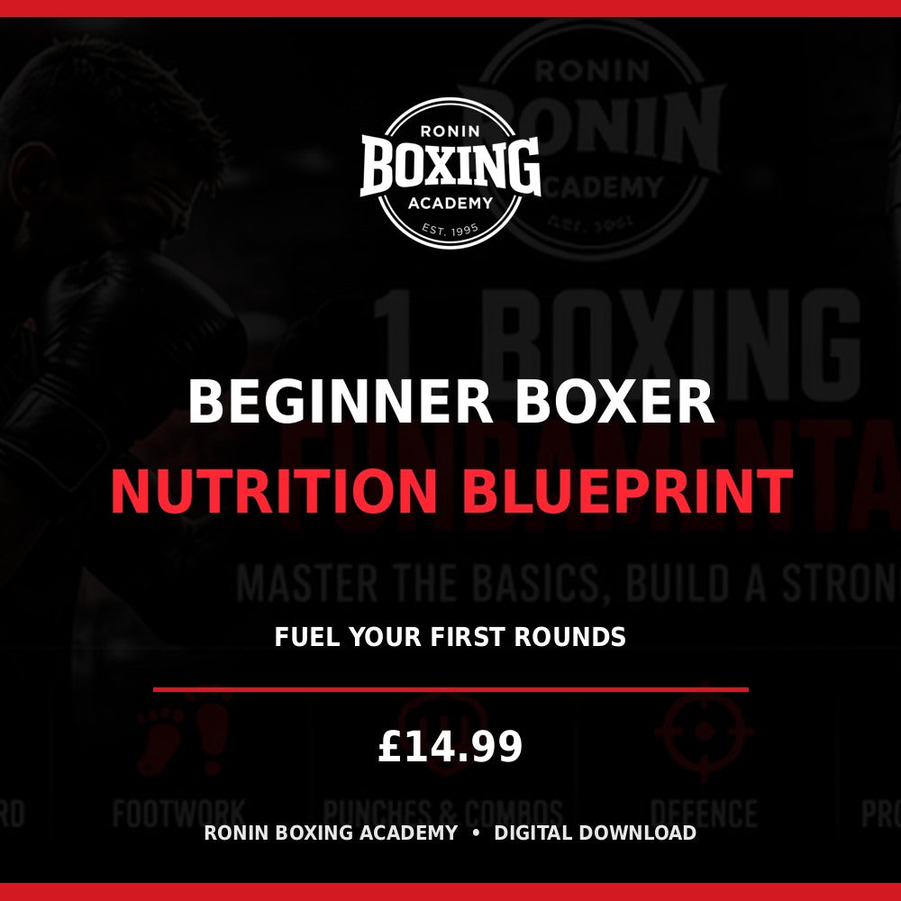 Ronin Boxing Academy Beginner Boxer Nutrition Blueprint digital program cover