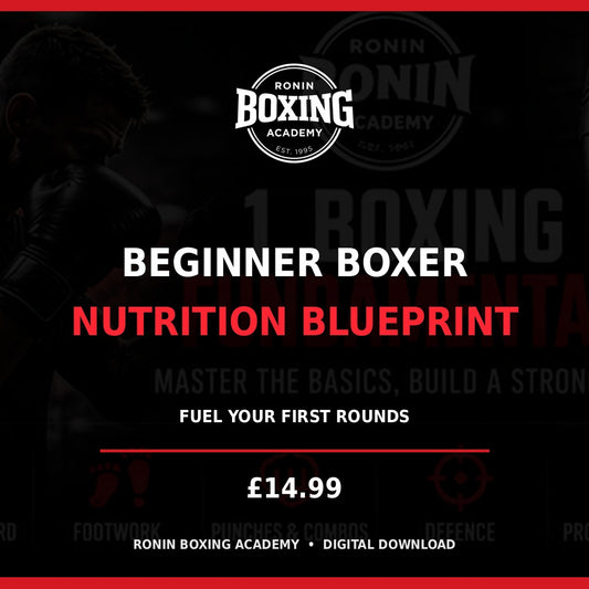 Ronin Boxing Academy Beginner Boxer Nutrition Blueprint digital program cover