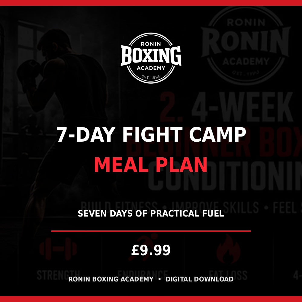Ronin Boxing Academy 7-Day Fight Camp Meal Plan digital program cover