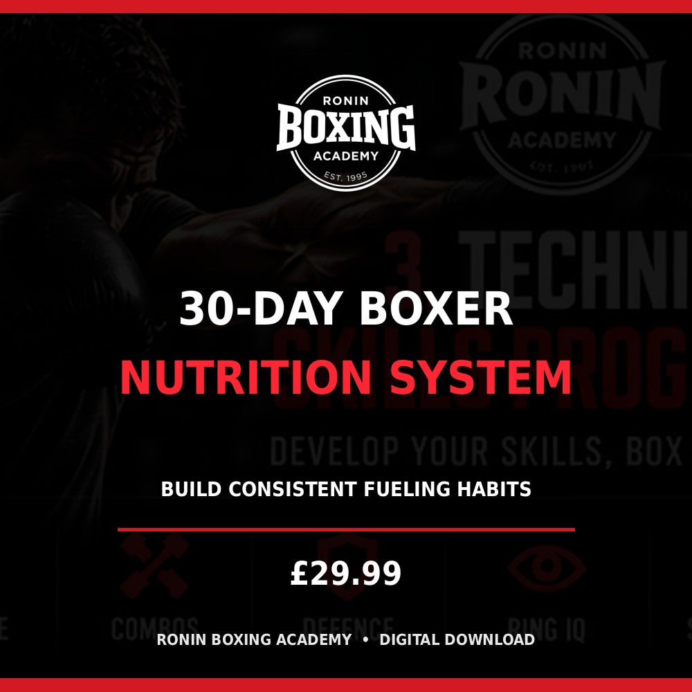 Ronin Boxing Academy 30-Day Boxer Nutrition System digital program cover