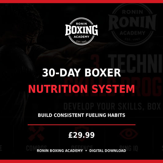 Ronin Boxing Academy 30-Day Boxer Nutrition System digital program cover