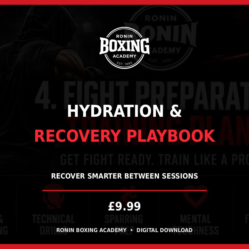 Ronin Boxing Academy Hydration & Recovery Playbook digital program cover