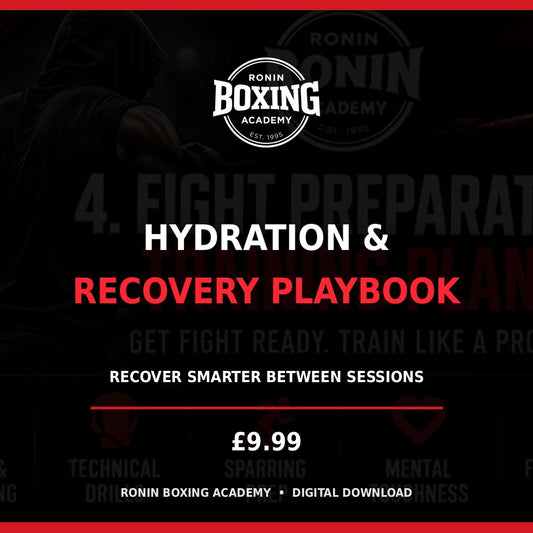 Ronin Boxing Academy Hydration & Recovery Playbook digital program cover