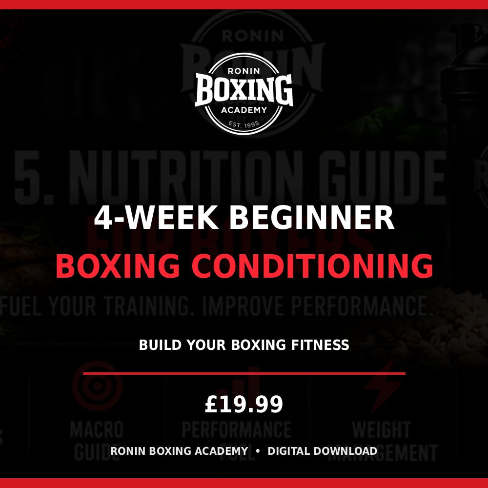 Ronin Boxing Academy 4-Week Beginner Boxing Conditioning digital program cover