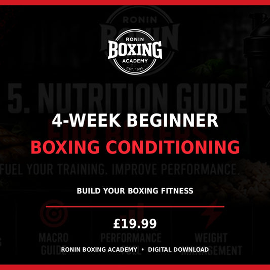 Ronin Boxing Academy 4-Week Beginner Boxing Conditioning digital program cover