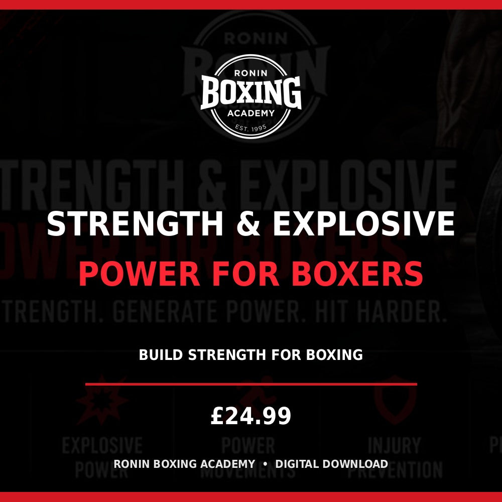 Ronin Boxing Academy Strength & Explosive Power for Boxers digital program cover